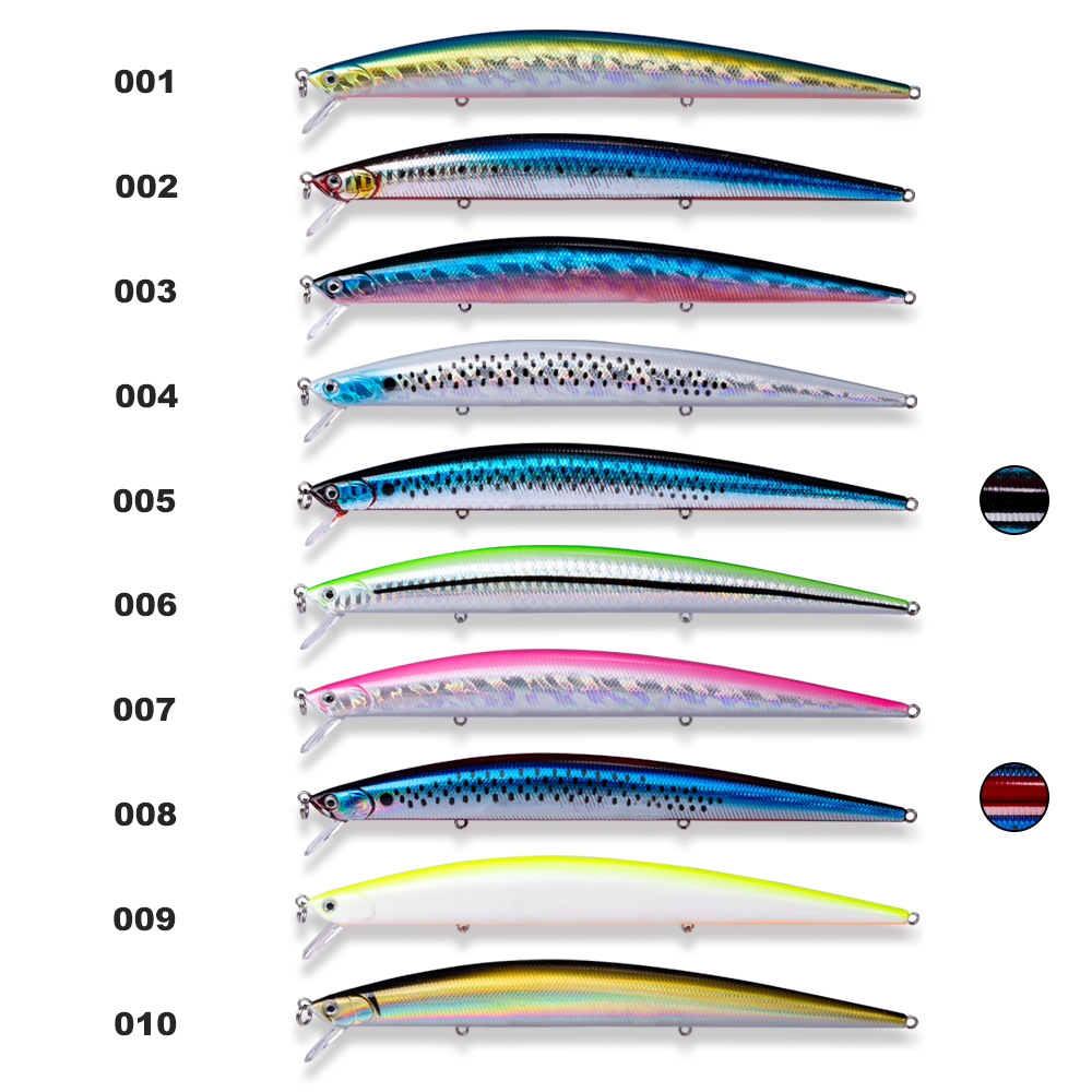 CHEERY Lure Big Minnow Floating Stainless Steel Artificial Hard Bait with VMC HooksEffective for Bass Snakehead Sander – Hard Lure – view 3