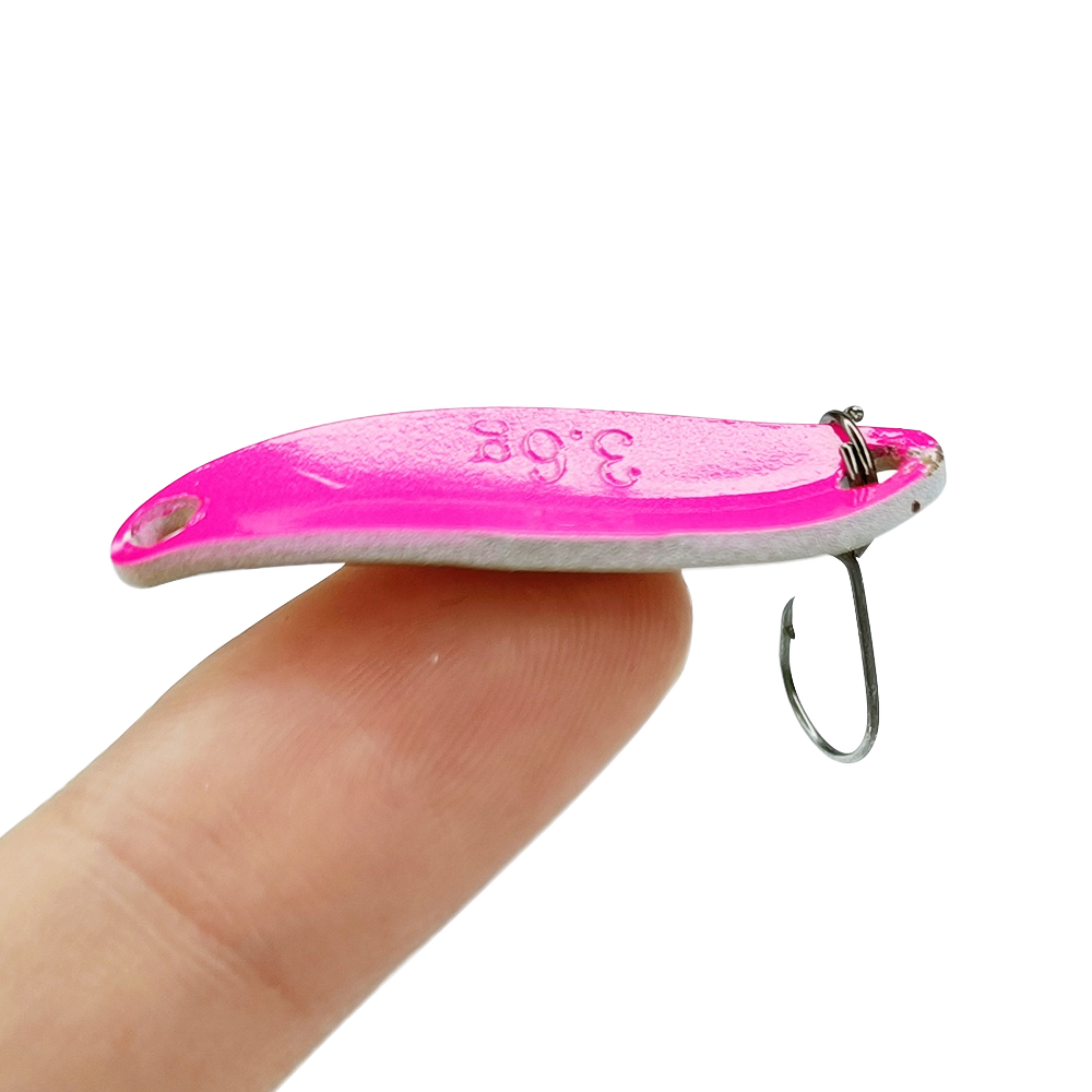 Cheery 5.3cm 3.7g Metal Artificial Hard Bait Spoon Lure for Pike Freshwater Fish Ocean Boat Fishing & Lake Use – Spoon & Spinner – view 1