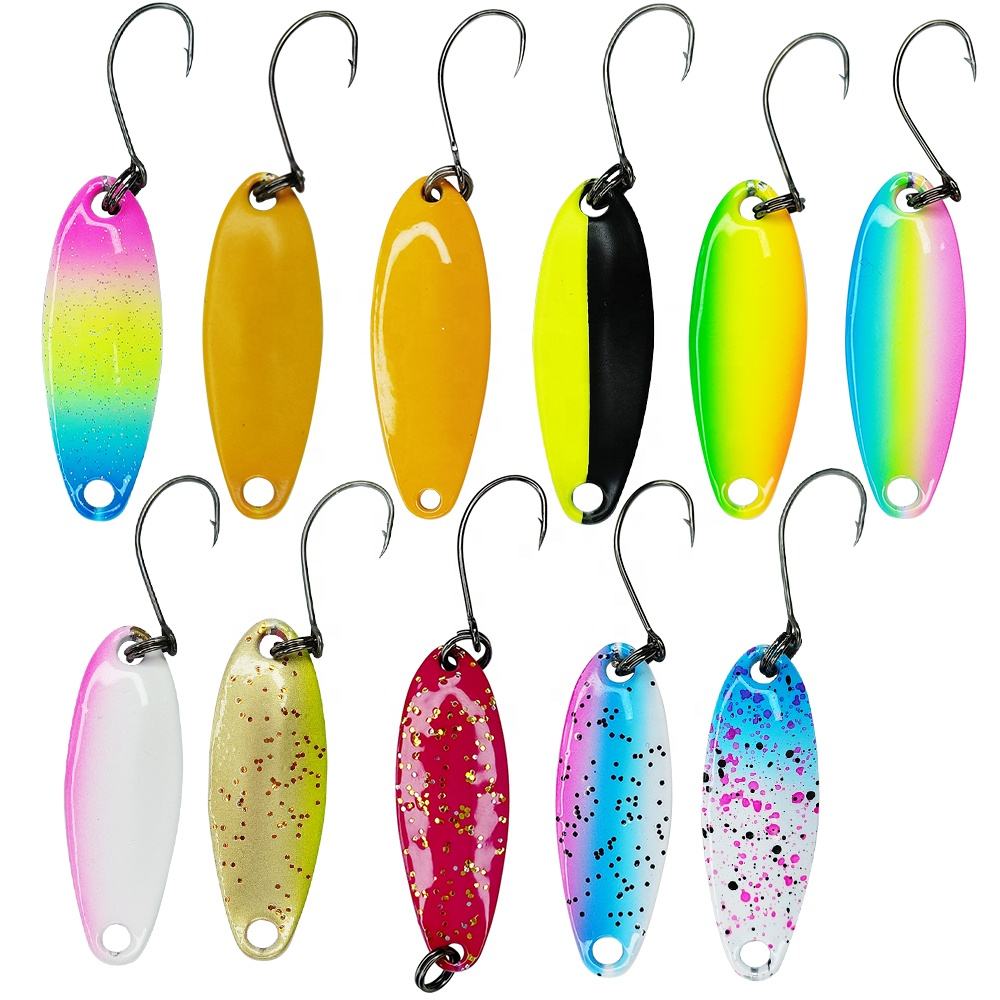 Cheery 5.3cm 3.7g Metal Artificial Hard Bait Spoon Lure for Pike Freshwater Fish Ocean Boat Fishing & Lake Use – Spoon & Spinner – view 5