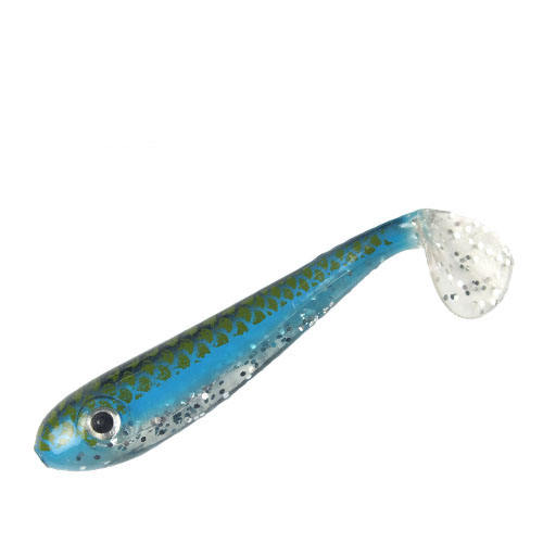 CHEERY 7g 3.5" Japan Holographic Paddle Swim Baits Hollow Paint Fishing Soft Lures ABS River Wholesale – Worms & Grubs – view 2