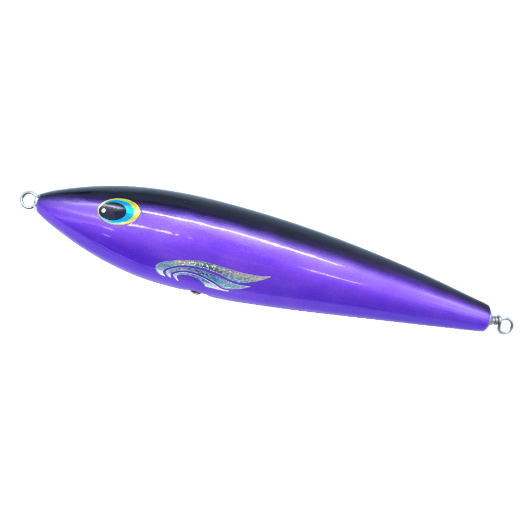 CHEERY 120g Printed Wooden Fish Resin Minnow Pencil Hard Bait Saltwater Fishing Lure for Trout Pike River Lake Stream – Hard Lure – view 1