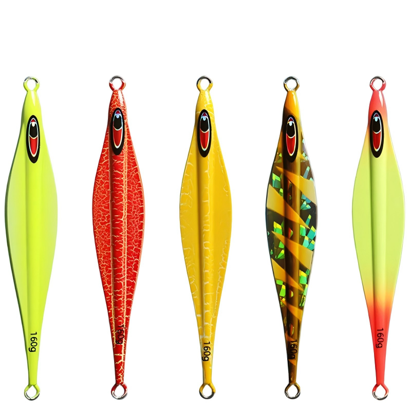 CHEERY 160g~400g Luminous Slow Jig Metal Fishing Lure Lead Plated Iron Jig Airplane Shape Long Cast Slow-Fall Jigging Bait – Metal Jig – view 2
