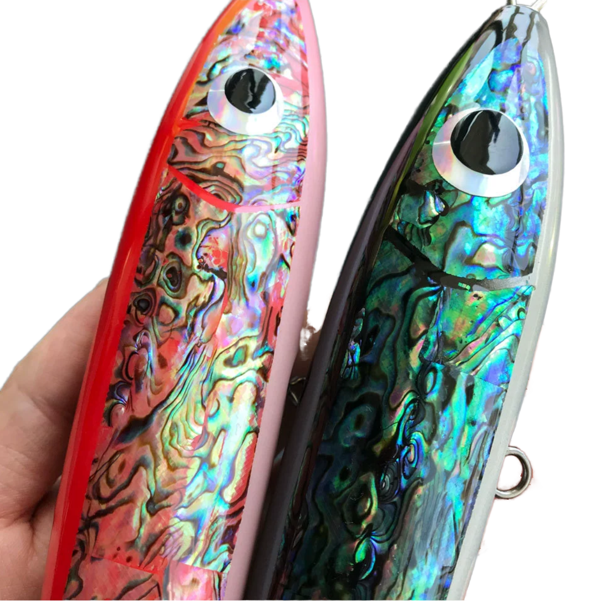 CHEERY Cross-border 22cm 120g Floating Wooden Pencil Lure Inlaid Abalone Shell, Saltwater Fishing Bait for Nanyu Deep Sea – Pencil – view 1