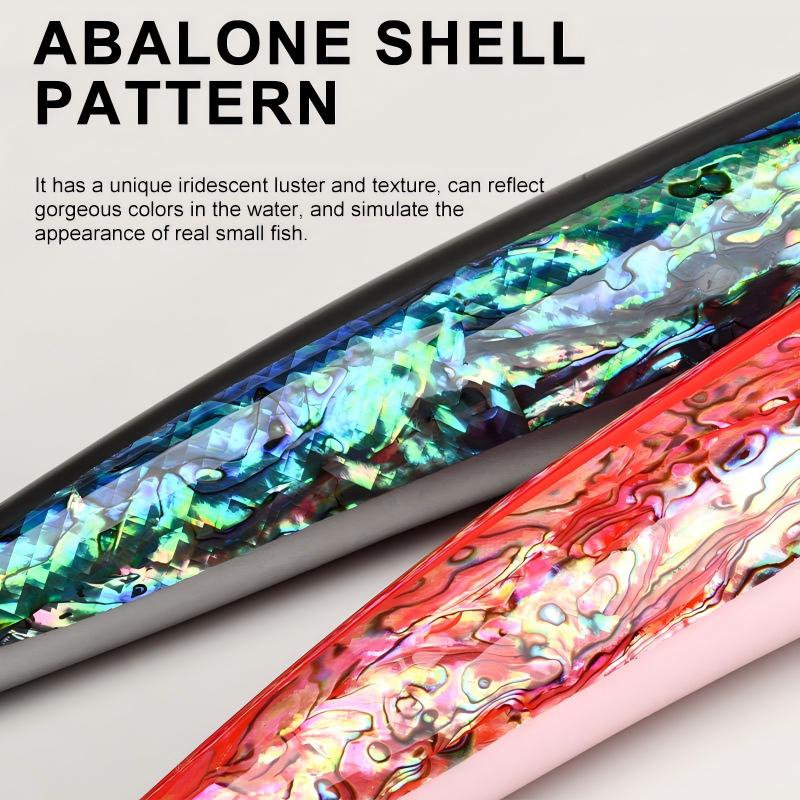 CHEERY Cross-border 22cm 120g Floating Wooden Pencil Lure Inlaid Abalone Shell, Saltwater Fishing Bait for Nanyu Deep Sea – Pencil – view 3