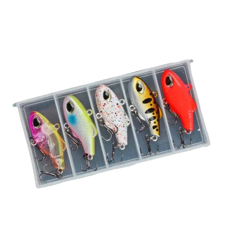 CHEERY 5g Micro Slow Sinking Vibration Mini Pencil Lure, Mini Sinking Plastic Hard Bait Targeted for Bass Topmouth Culter – VIB – view 1