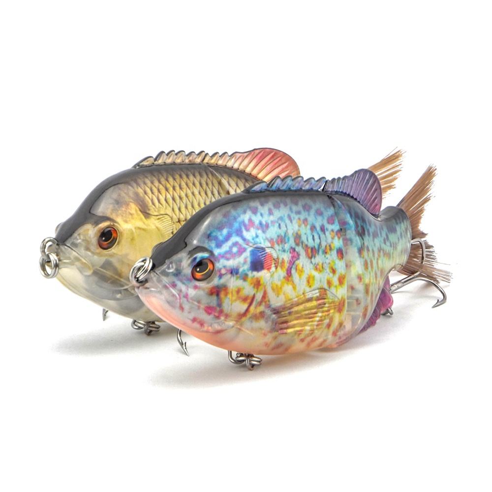 CHEERY Swimbait with Fiber Tail Lifelike Gliding Action ABS Hard Plastic Body Fishing Lure for Ocean Boat & River Use – Swimbait – view 5