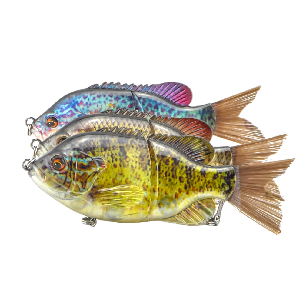 CHEERY Swimbait with Fiber Tail Lifelike Gliding Action ABS Hard Plastic Body Fishing Lure for Ocean Boat & River Use – Swimbait – view 1