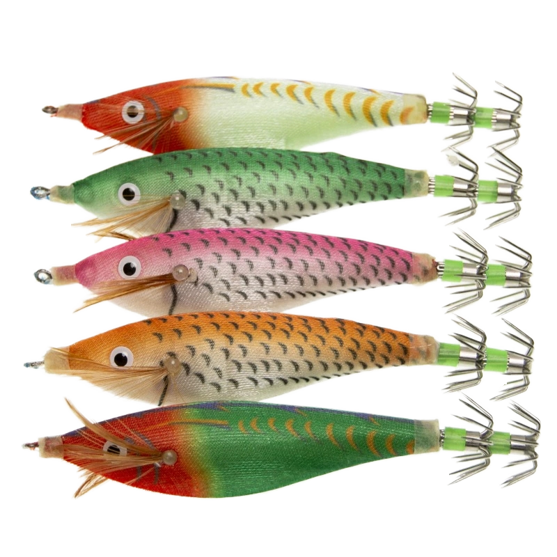 CHEERY Hot Selling Luminous Big Eye Squid Jig, 10cm 9g Feather Bionic Hard Shrimp Lure Fishing Tackle – Wood Shrimp – view 2