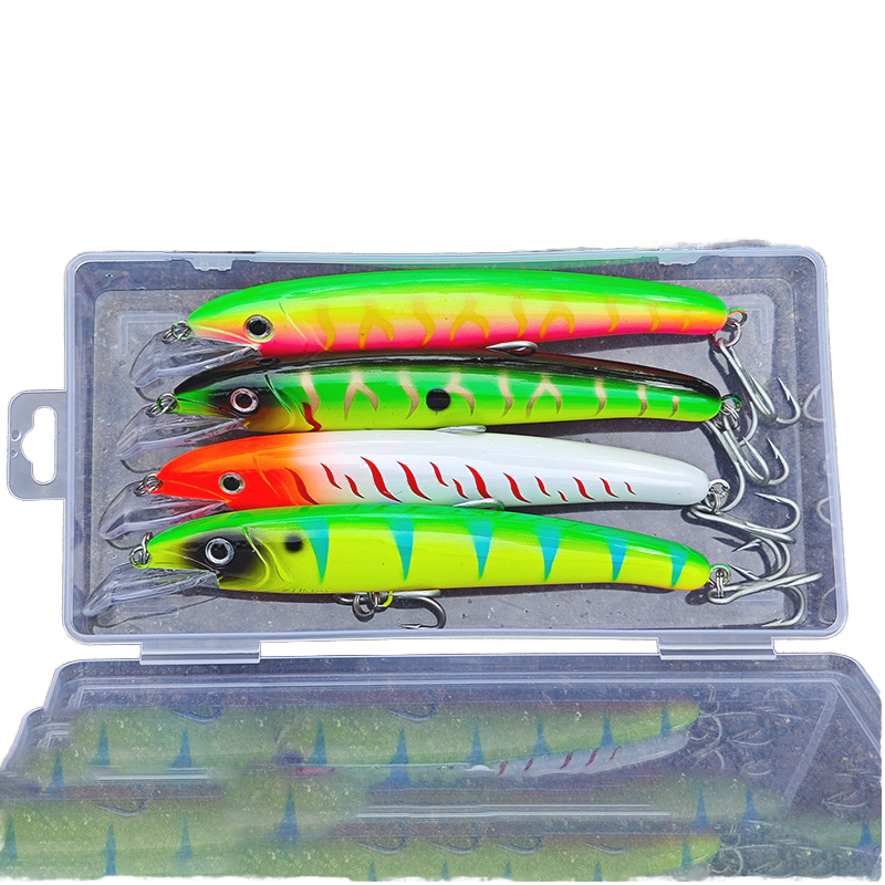 CHEERY Wholesale ABS PVC Minnow Lure Hard Bait Fishing 18cm 33g Treble Hook Floating for River & Ocean Beach Bass – Minnow – view 1