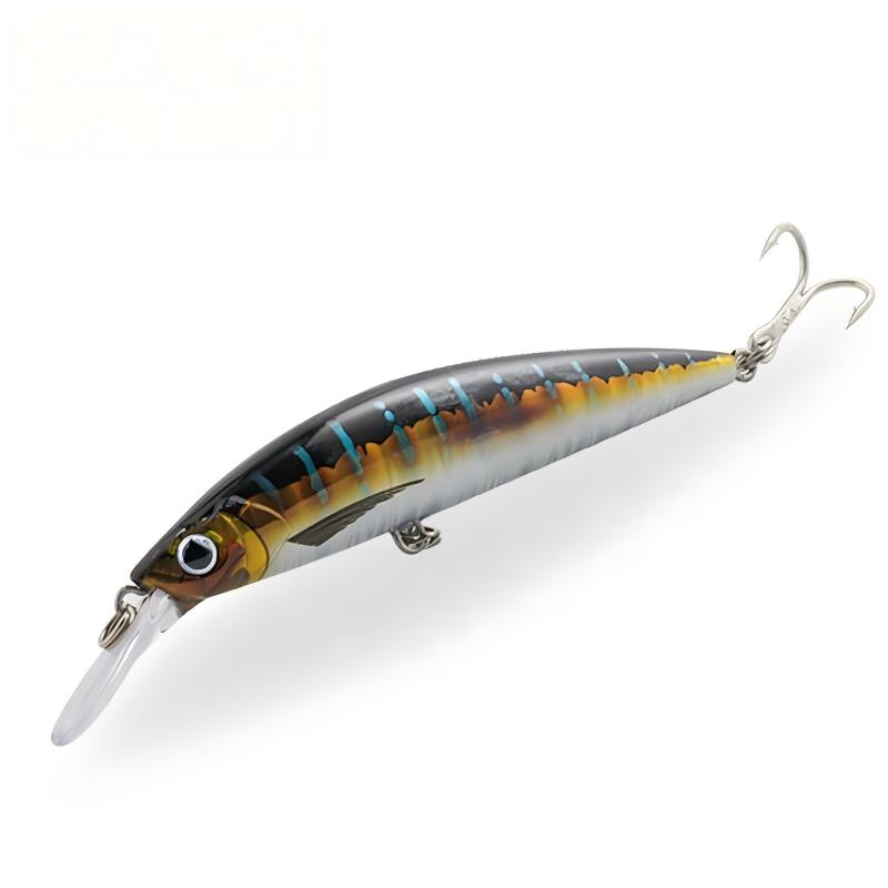 CHEERY Printed Glowing Minnow Lure Kit 90mm 29g with 3D Color for Saltwater & River Bass Fishing Swim Baits – Minnow – view 4