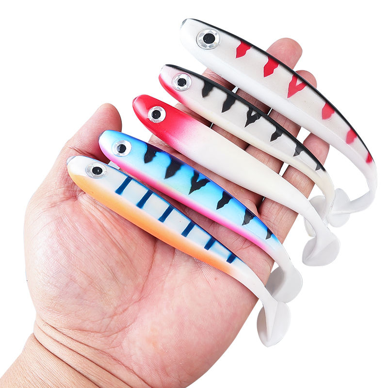 CHEERY PVC Soft T-Tail Fishing Lure-Sizes 7cm to 20cm 3g to 42g 9 Colors Bionic Design for Freshwater & Saltwater Use – Worms & Grubs – view 5
