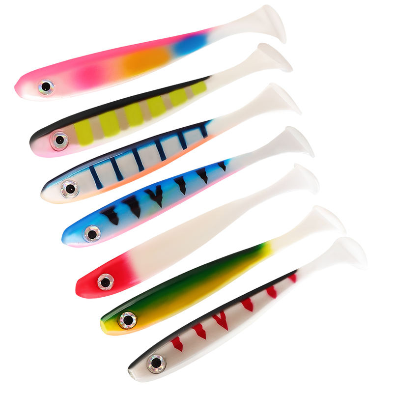 CHEERY PVC Soft T-Tail Fishing Lure-Sizes 7cm to 20cm 3g to 42g 9 Colors Bionic Design for Freshwater & Saltwater Use – Worms & Grubs – view 3
