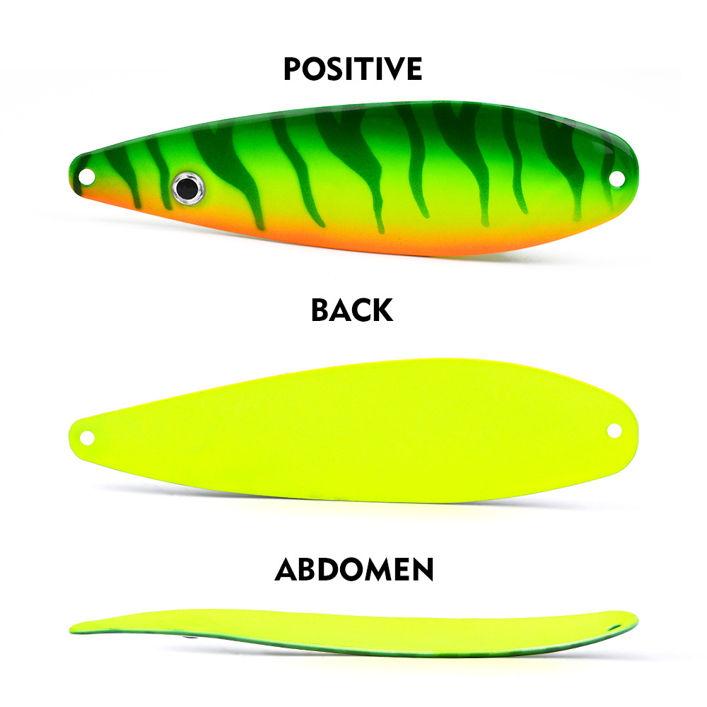 CHEERY 11.5cm 18.5g Willow Leaf Shape Colorful Spinner Metal Jig, Long Cast Universal Fishing Lure for Topmouth Culter & Bass – Metal Jig – view 4