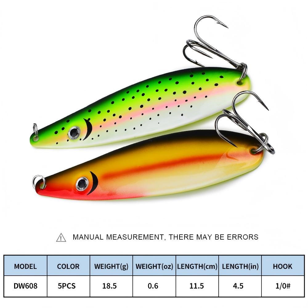 CHEERY 11.5cm 18.5g Willow Leaf Shape Colorful Spinner Metal Jig, Long Cast Universal Fishing Lure for Topmouth Culter & Bass – Metal Jig – view 5