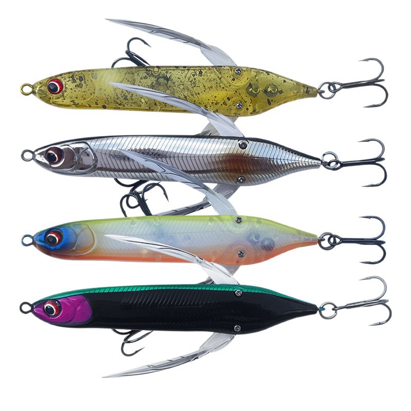 Fast Water Surface System Dragonfly Luya Stainless Steel Artificial Hard Bait Floating Tractor Fishing Lure Simulation Fishing – Hard Lure – view 5