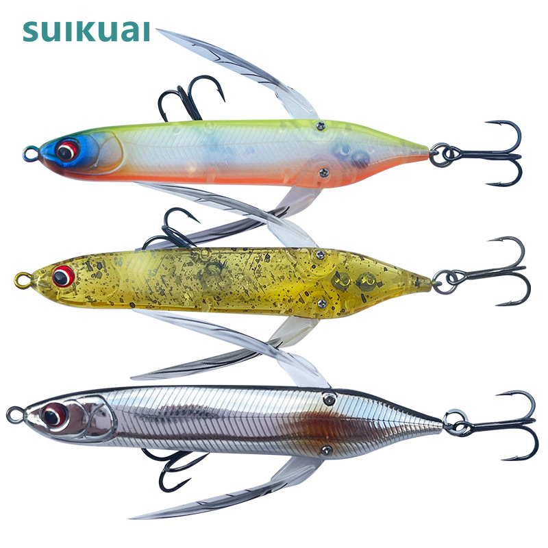 Fast Water Surface System Dragonfly Luya Stainless Steel Artificial Hard Bait Floating Tractor Fishing Lure Simulation Fishing – Hard Lure – view 1