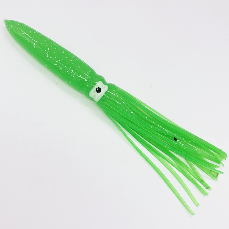 CHEERY 22 cm Bionic Artificial Soft Bait Octopus Squid Cuttlefish Lure Deep-Sea Fishing Luminous Large Carp Saltwater Fish – Octopus Skirt – view 5