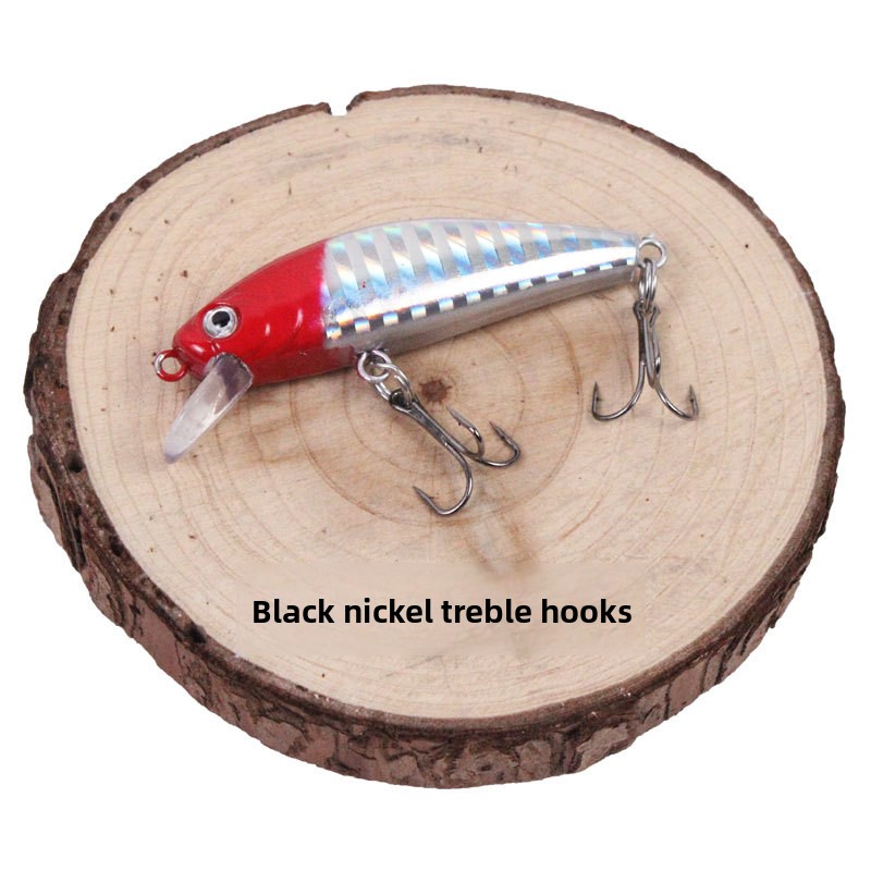 CHEERY Artificial Hard Bait Lure Multicolor 56 Mm1.3g Round-Head Sinking Minnow Short Lip Lead Insert Treble Hook Sea Fishing – Minnow – view 3