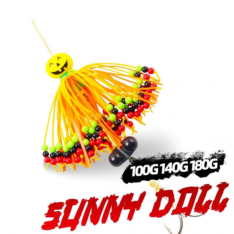 CHEERY Magic Works Metal Lure Tairubber100g 140g 180g Rubber Skirt Catfish Sea Boating Artificial Bait Tackle Fishing Lure – Hard Lure – view 5