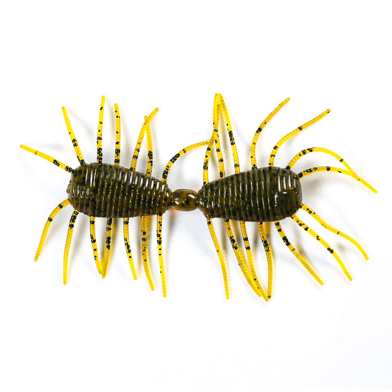 CHEERY Artificial Worm-Shaped Soft Lure Insect-Style Wacky Rig Bait for Bass Fishing 8-Piece Pack – Soft Lure – view 2