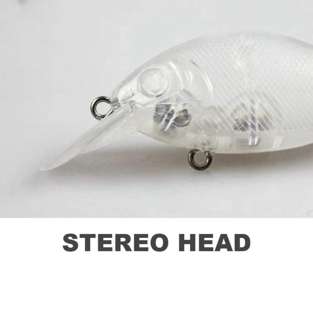 New Unpainted Fishing Lure 6.8cm/7g ABS Body Transparent Blank Lures River Lake Outdoor DIY Artificial Hard Bait Accessories – Crankbait – view 3
