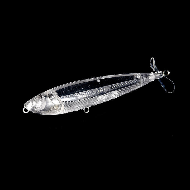 CHEERY 10cm 10g Double Leaf Tractor Pencil Lure for Salmon & Marlin Midwater/Topwater ABS Transparent Body No Hooks – Hard Lure – view 3