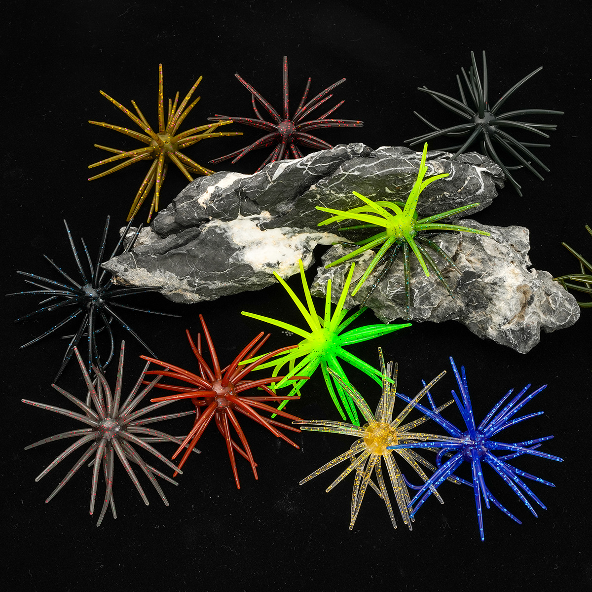 Cheery Bait Sea Urchin Soft TPE Printed Lifelike Artificial Fish Carp Bass Mandarin Tilapia Marlin 11cm Fly Fishing – Soft Lure – view 2