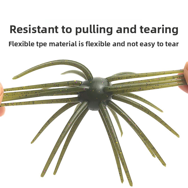 CHEERY Floating Bionic Crankbait Lifelike Sea Urchin-Shaped Soft Lure Black-Pit Wild-Water Mandarin Fish Bait Cross-Border – Soft Lure – view 3