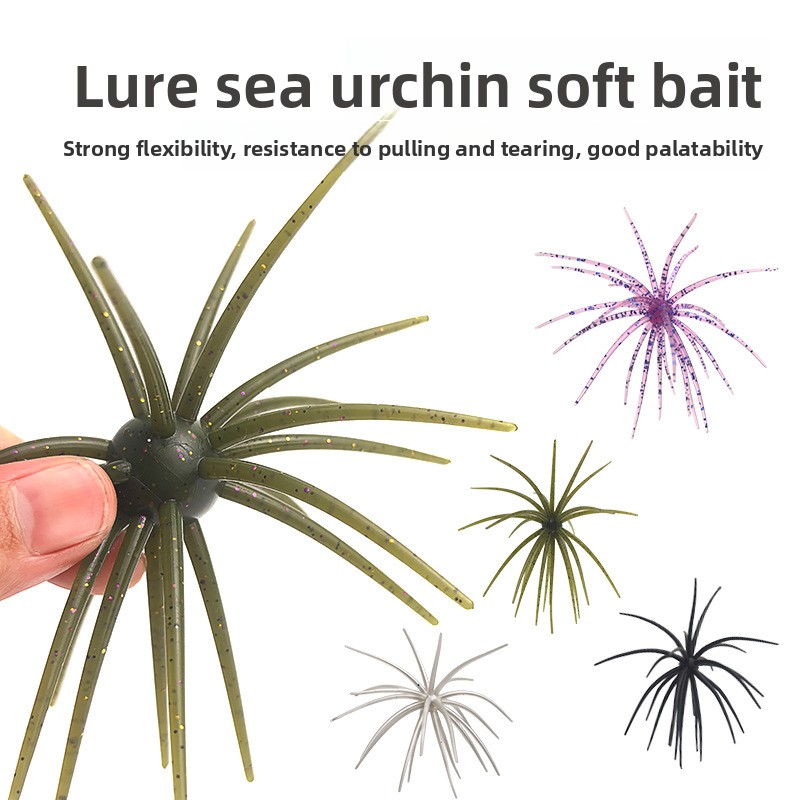 CHEERY Floating Bionic Crankbait Lifelike Sea Urchin-Shaped Soft Lure Black-Pit Wild-Water Mandarin Fish Bait Cross-Border – Soft Lure – view 5