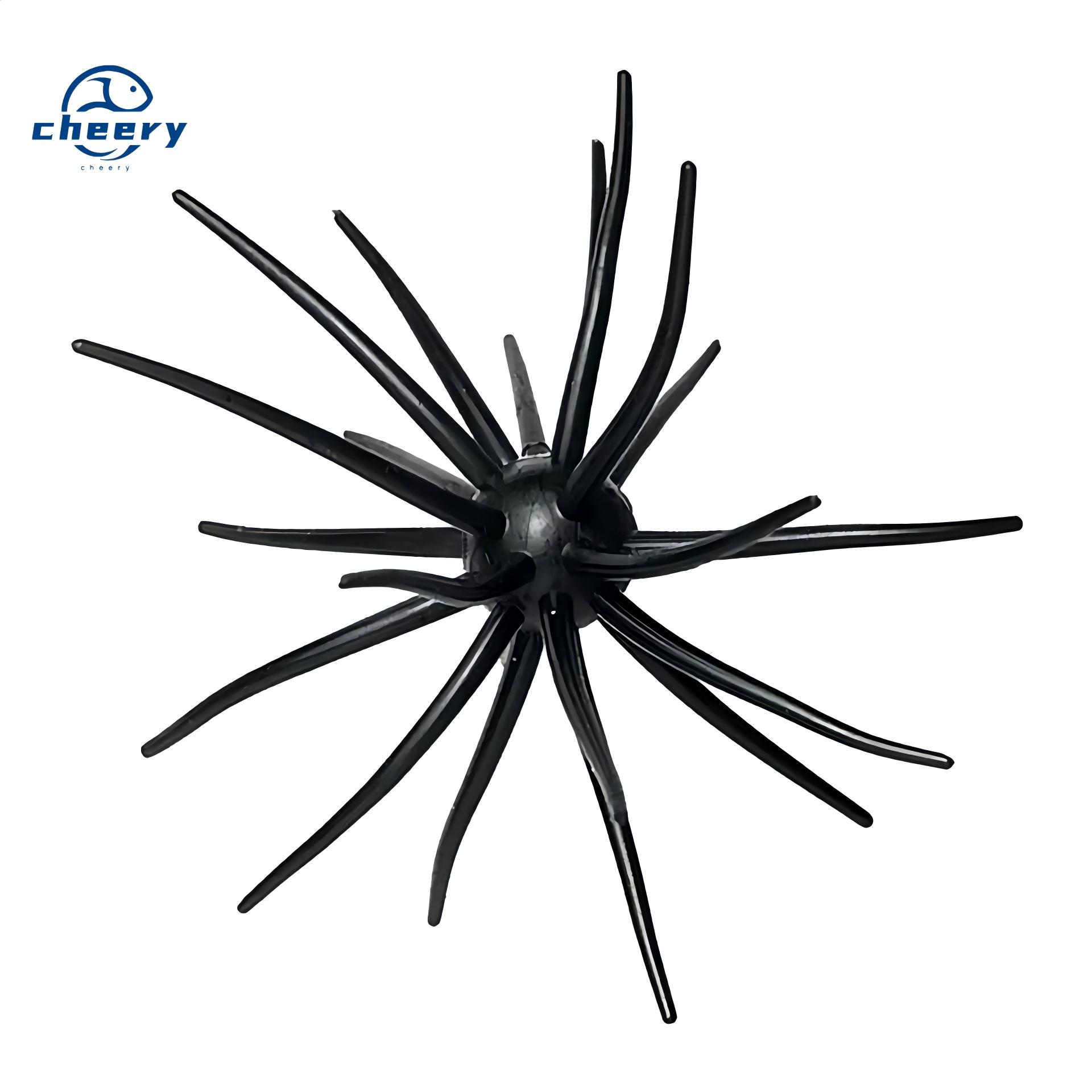 Cheery Sea Urchin Printed TPE Artificial Soft Bait Topwater Midwater Float Fishing Target Species Bass Snapper Marlin Pike – Soft Lure – view 1