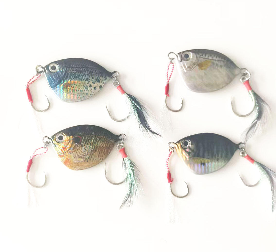 CHEERY Slow Jigging Metal Jigs Lures 80g/100g Artificial Hard Bait for Ocean Lake River & Reservoir Fishing – Hard Lure – view 2