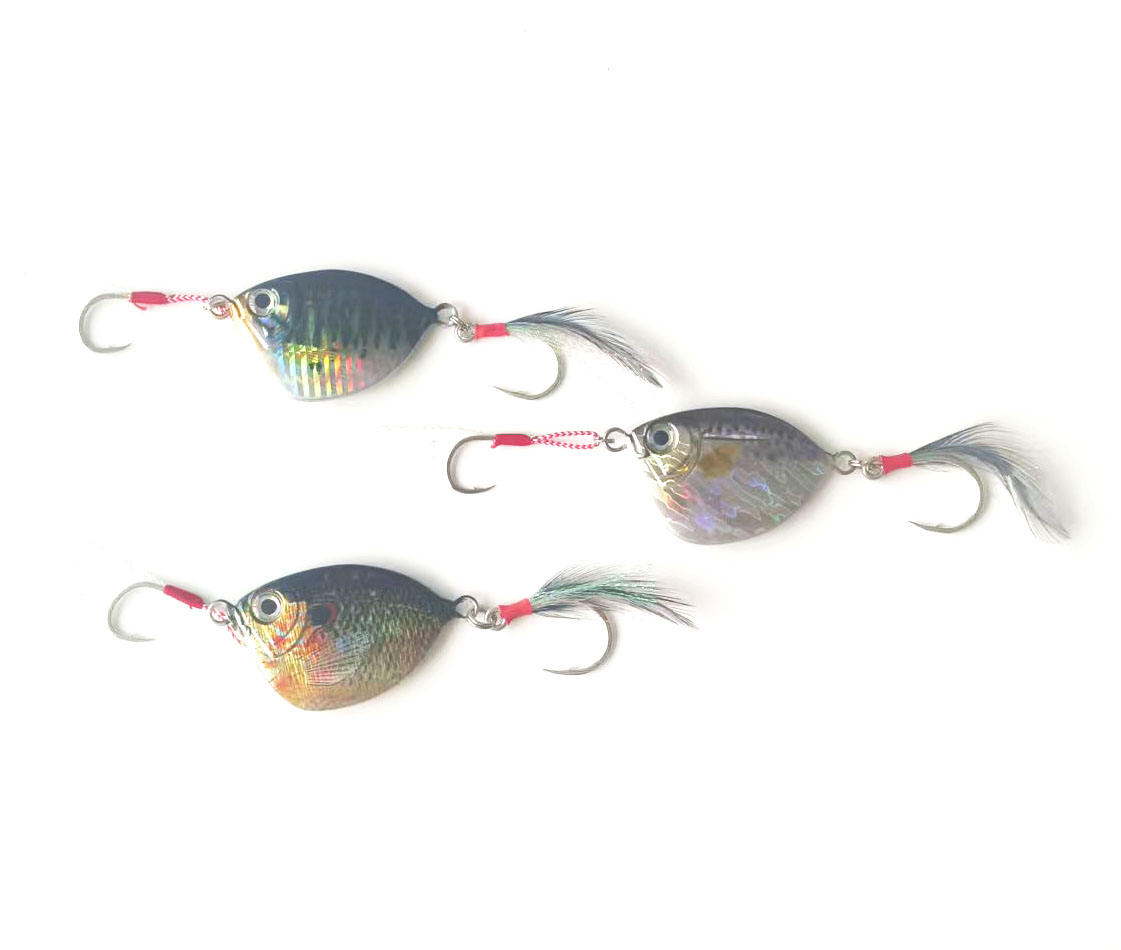 CHEERY Slow Jigging Metal Jigs Lures 80g/100g Artificial Hard Bait for Ocean Lake River & Reservoir Fishing – Hard Lure – view 3
