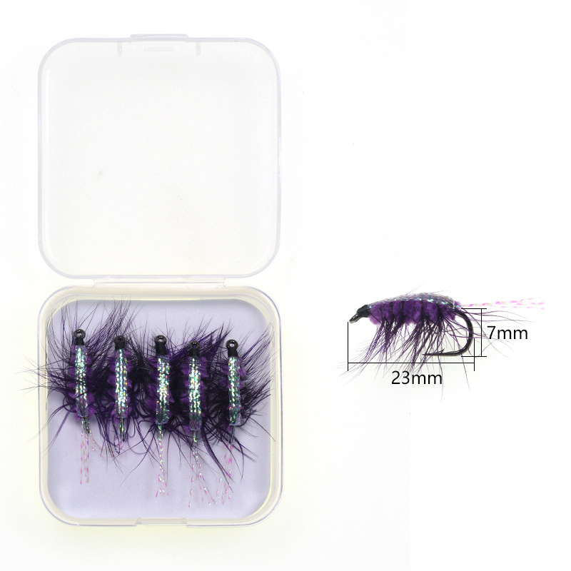 CHEERY New Arrival Cross-border Fly Fishing Lure Set, Bionic Insect Nymph & Dry Flies with Tungsten Bead Head, Equipped Fly Box – Hard Lure – view 3