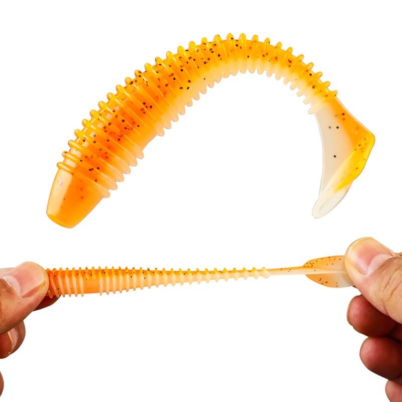 CHEERY Cross-border Wholesale 7.5cm Screw T-tail Soft Lures, Anti Snag Offset Hook for Texas & Carolina Rig Fishing Tackle – Soft Lure – view 5