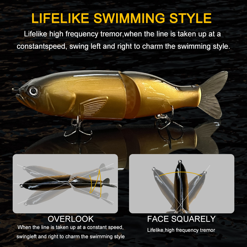Floating 79.5g Bionic 2-Segment Minnow Hard Lure Artificial Fishing Tackle Bait – Hard Lure – view 2