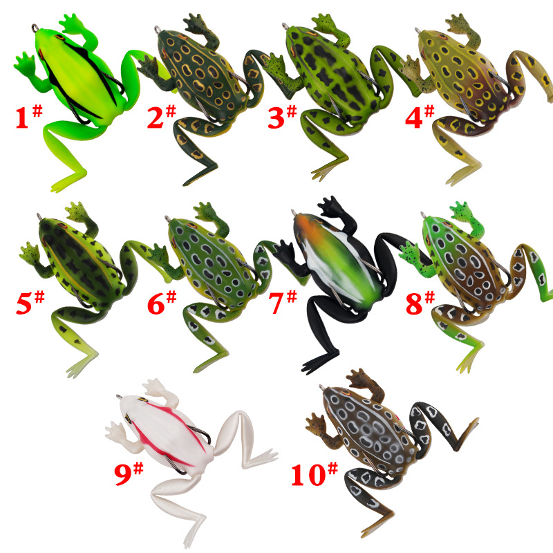 New Cross-border Soft Toad Frog Lure 6.5cm 19g with Premium Storage Box, Artificial Bait for Snakehead Fishing – Fishing Lure – view 5