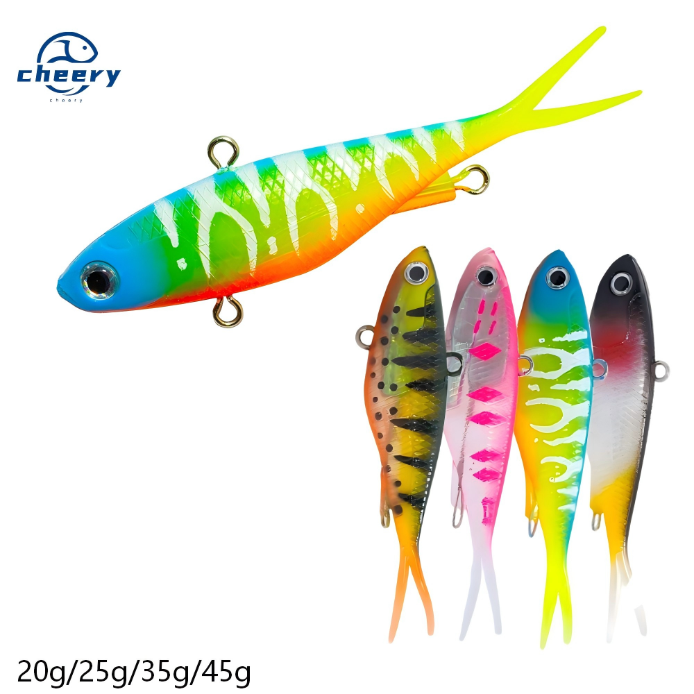 New Model 95mm 115mm Vibe Lure Fork Tail Soft Plastic Fishing Lures Super Strength TPE Plastic Vibration Vibe – Soft Lure – view 1