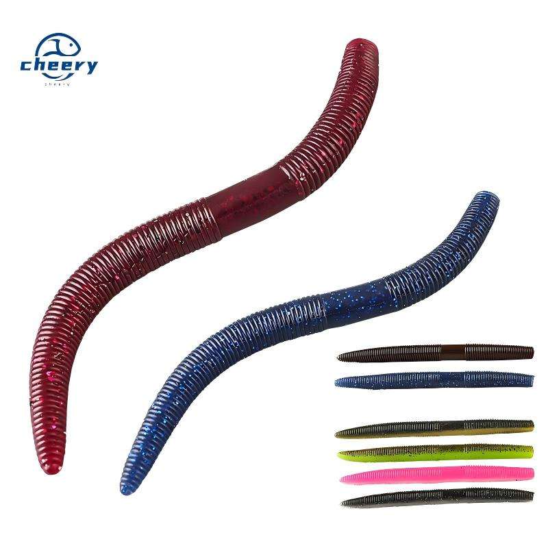 Cheery 13.5cm 10g Senko Worm Soft Plastic Lure Texas Rig Lure Senco Maggot Salty Baits for Freshwater Fishing 50mm Size – Worms & Grubs – view 1