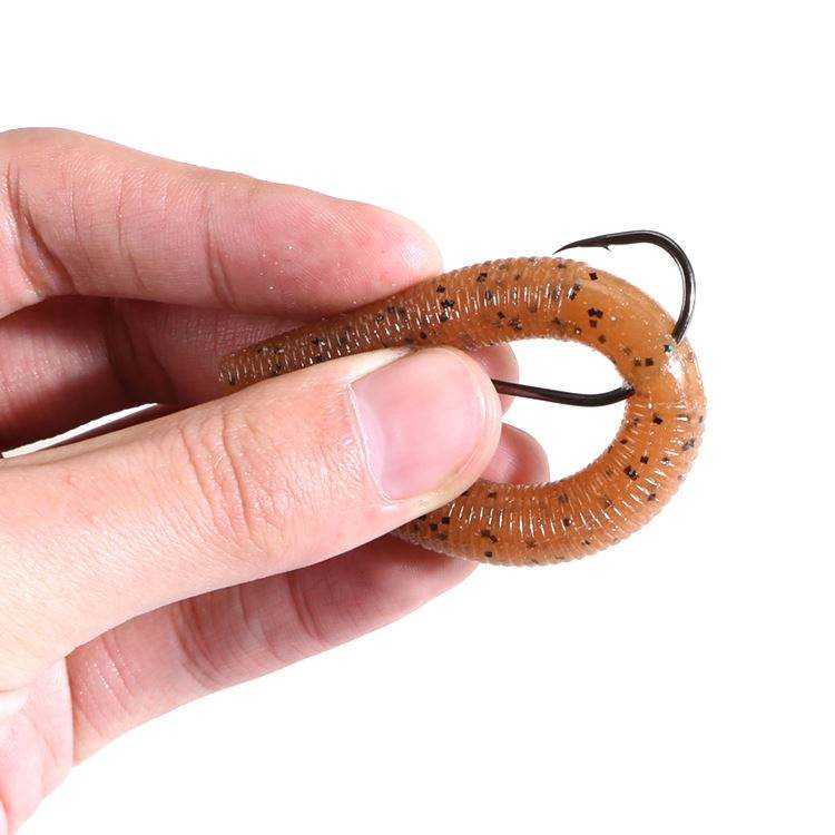 Cheery 13.5cm 10g Senko Worm Soft Plastic Lure Texas Rig Lure Senco Maggot Salty Baits for Freshwater Fishing 50mm Size – Worms & Grubs – view 4