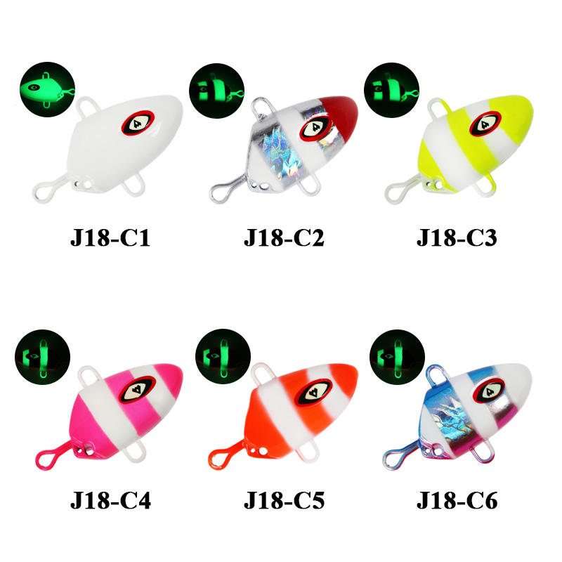 CHEERY J18+HK025 100g 150g 200g 250g 300g Saltwater Fishing Metal Jigging Lure Inchiku Hard Metal Jig Bait with Squid Skirt Hook – Metal Lure – view 4
