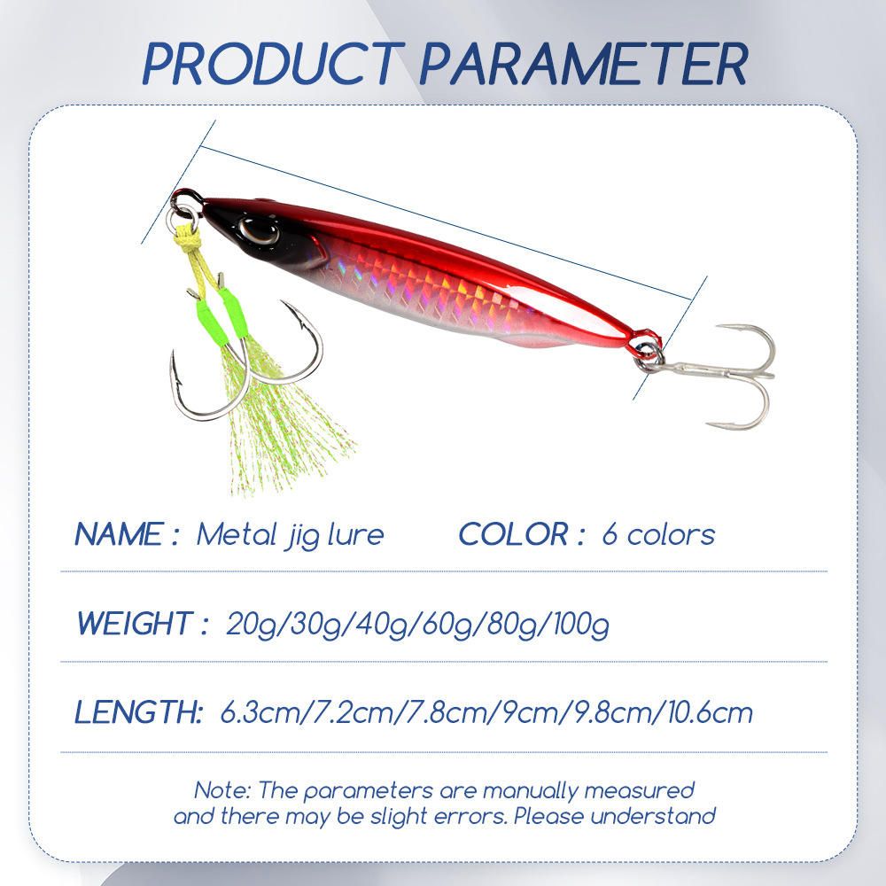 Metal Jig Artificial Hard Bait for Shore Casting Largemouth Bass-Sea Fishing Boat Use – Metal Jig – view 4