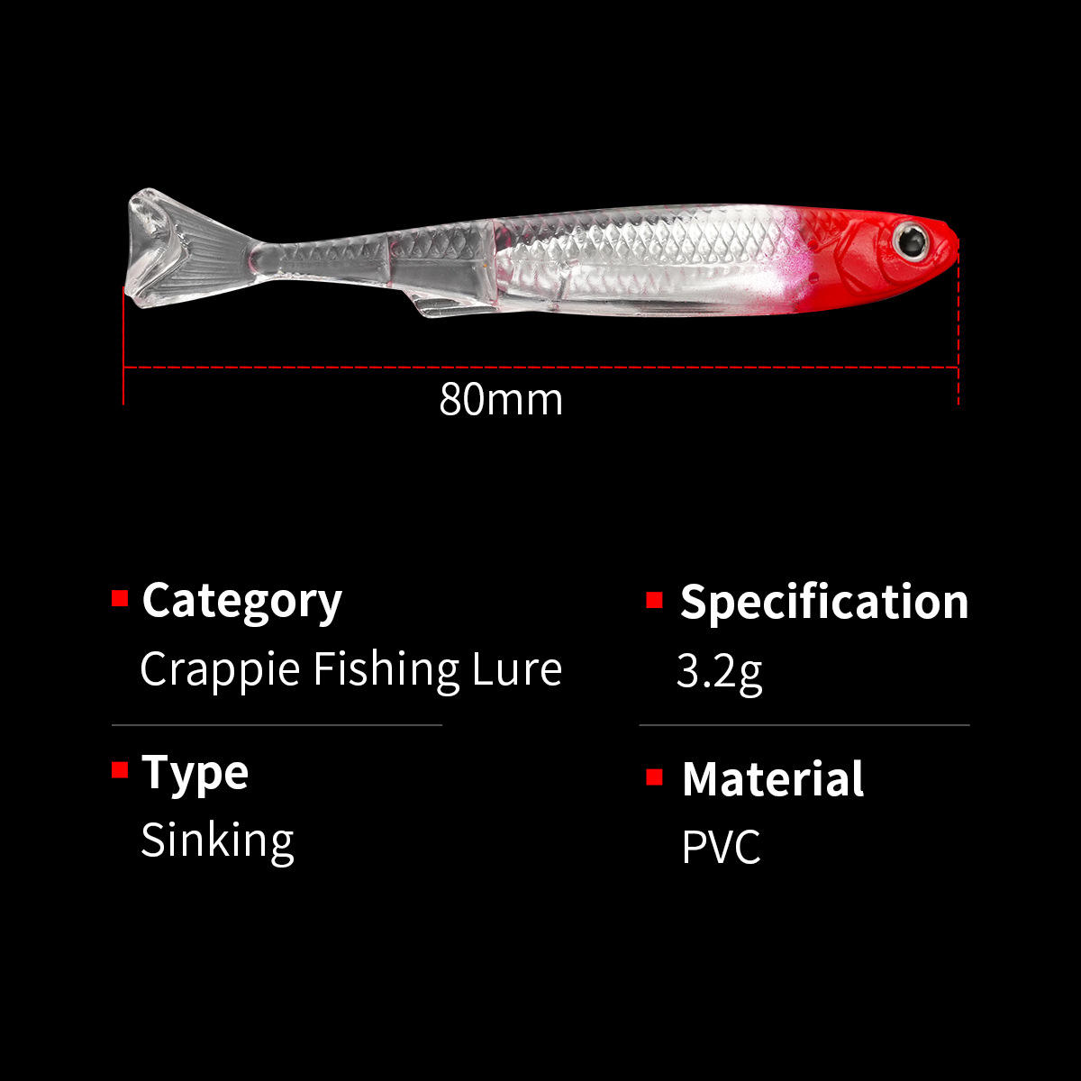 Cheery New Lure Hard Bait Bionic Ocean Boat & Beach Fishing Carp Trout ABS Material Roll T-Tail Long Cast – Worms & Grubs – view 2