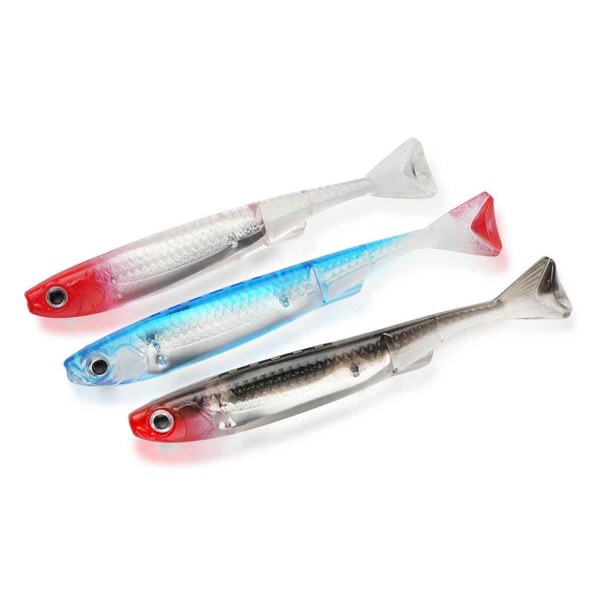Cheery New Lure Hard Bait Bionic Ocean Boat & Beach Fishing Carp Trout ABS Material Roll T-Tail Long Cast – Worms & Grubs – view 3
