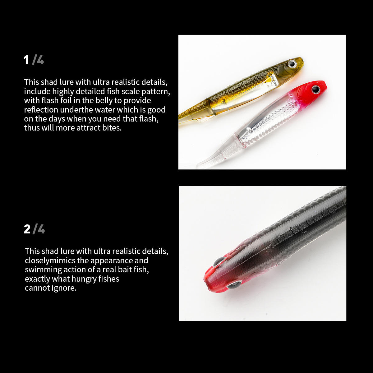Cheery New Lure Hard Bait Bionic Ocean Boat & Beach Fishing Carp Trout ABS Material Roll T-Tail Long Cast – Worms & Grubs – view 4