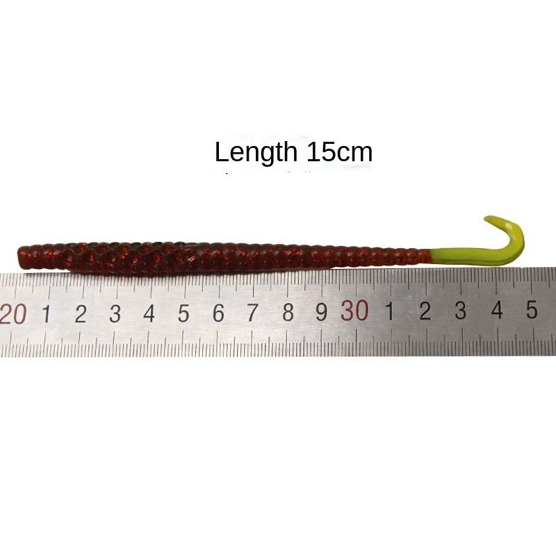 New Arrival Sinking Earthworm Stick Worm Soft Lure with Insert Worm Weight, Drop Shot Rig Bait for Pond Bass – Hard Lure – view 4