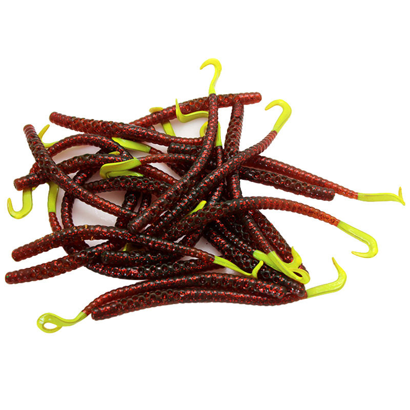New Arrival Sinking Earthworm Stick Worm Soft Lure with Insert Worm Weight, Drop Shot Rig Bait for Pond Bass – Hard Lure – view 3