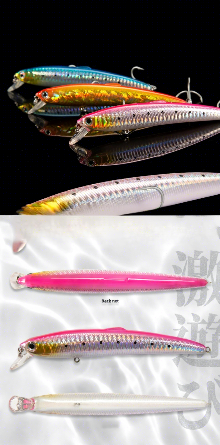 Factory-Direct Sale Artificial Hard Baits Long-Casting Floating Minnows VMC Hooks Twitch-and-Pause Action Multiple Colors – Hard Lure – view 3