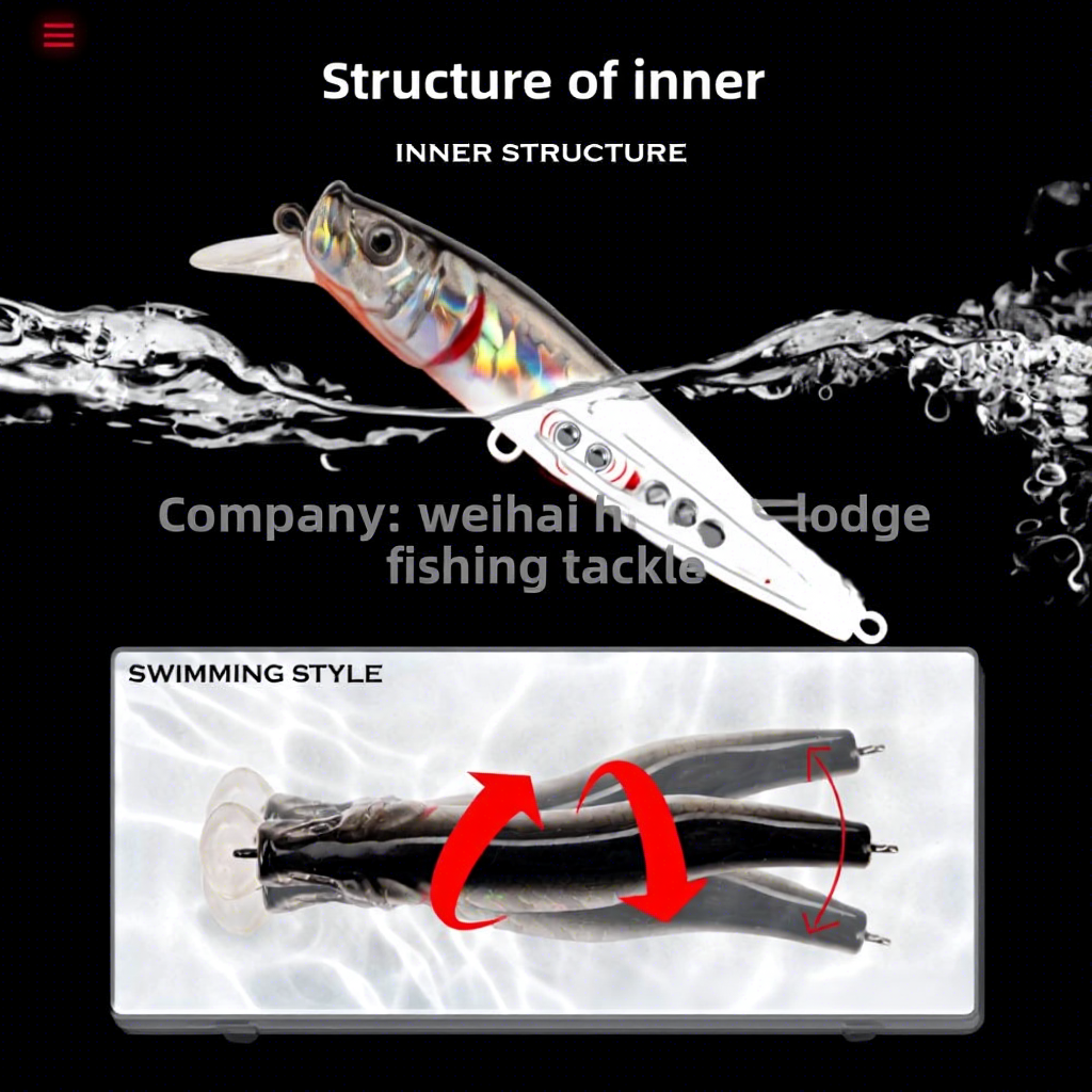 Hunting House Artificial Hard Bait Dead-Fish-Style Crankbait Hunched Back Floating 65/85mm 5/85g for Bass Mandarin Fish – Hard Lure – view 1
