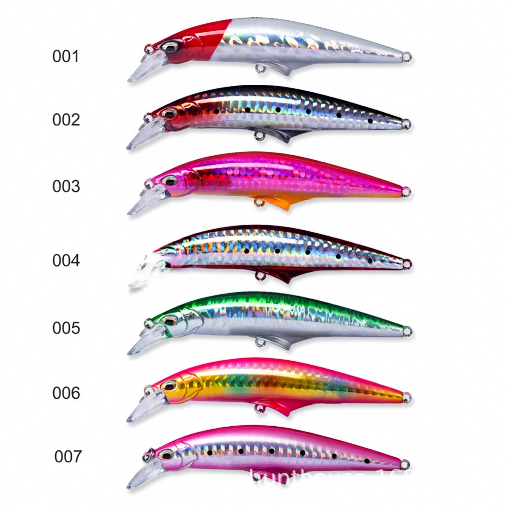 New-Style Quivering Minnow Sinking Artificial Hard Bait Lure Ultra-Long-Cast Laser-Finish Deep-Diving Action No – Hard Lure – view 1