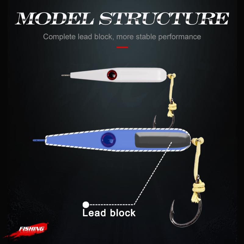 Artificial Hard Bait Lure Jerkbait for Sea Fishing Pencil Bait Saltwater Lure Boat Fishing Sinking Long-Cast – Hard Lure – view 3